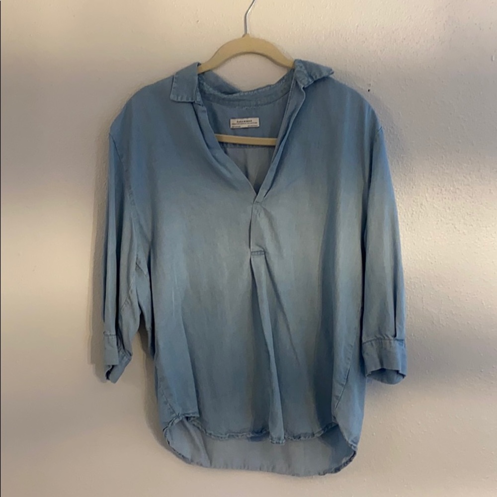 Denim shirt by Zara